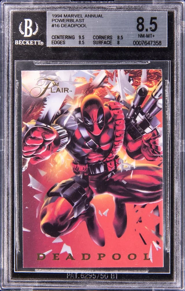 1994 Marvel Annual Powerblast Deadpool #16 card image