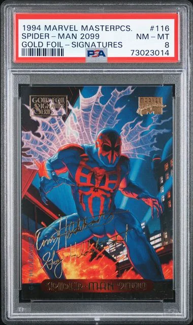 1994 Marvel Masterpieces Gold Foil-Signatures Spider-Man 2099 #116 card image