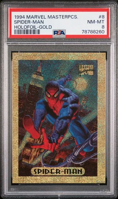 1994 Marvel Masterpieces Holofoil Gold Spider-Man #8 card image
