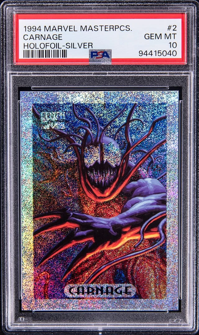 1994 Marvel Masterpieces Holofoil Silver Carnage #2 card image