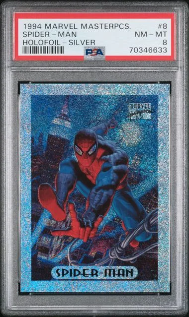 1994 Marvel Masterpieces Holofoil Silver Spider-Man #8 card image
