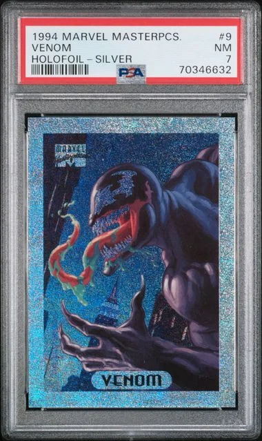 1994 Marvel Masterpieces Holofoil Silver Venom #9 card image