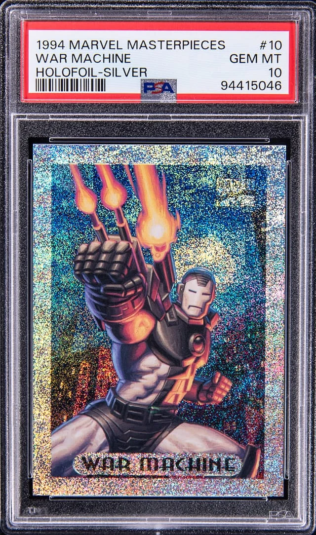 1994 Marvel Masterpieces Holofoil Silver War Machine #10 card image