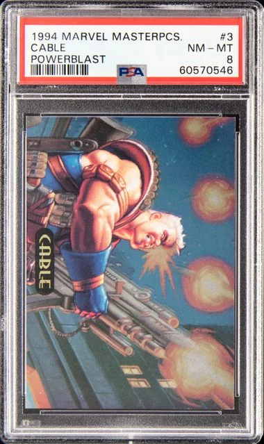 1994 Marvel Masterpieces Powerblast Cable #3 card image