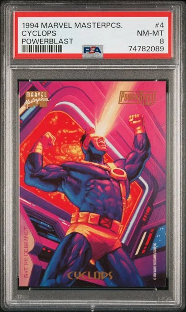 1994 Marvel Masterpieces Powerblast Cyclops #4 card image