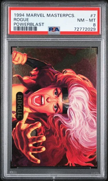 1994 Marvel Masterpieces Powerblast Rogue #7 card image