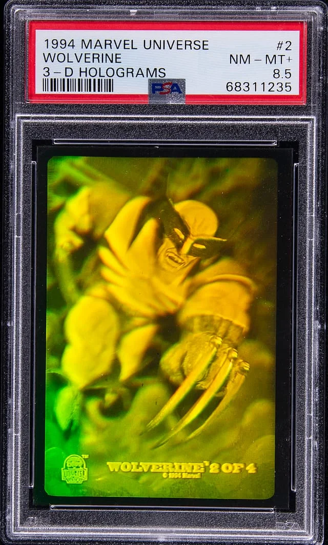 1994 Marvel Universe 3-D Holograms Wolverine #2 card image