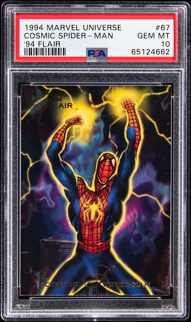 1994 Marvel Universe '94 Flair Cosmic Spider-Man #67 card image
