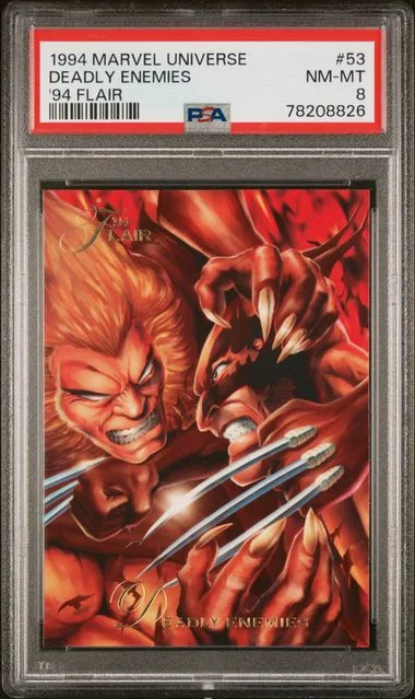 1994 Marvel Universe '94 Flair Deadly Enemies #53 card image
