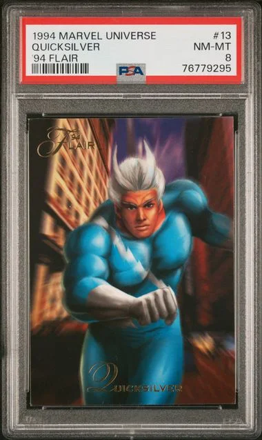 1994 Marvel Universe '94 Flair Quicksilver #13 card image