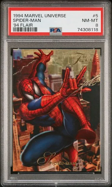 1994 Marvel Universe '94 Flair Spider-Man #5 card image
