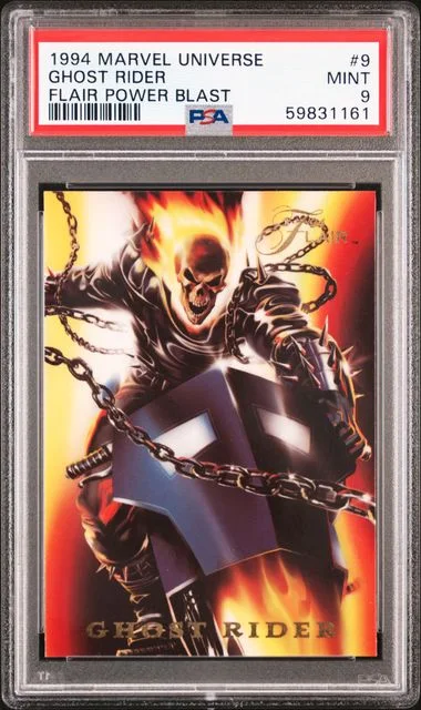 1994 Marvel Universe Flair Power Blast Ghost Rider #9 card image
