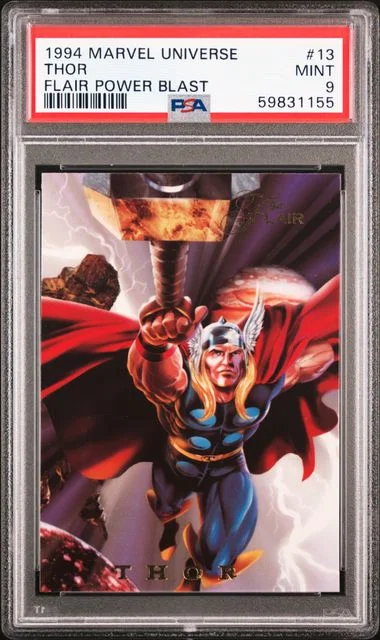 1994 Marvel Universe Flair Power Blast Thor #13 card image