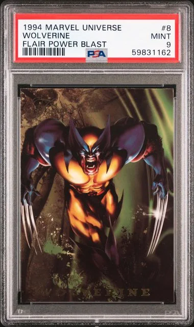 1994 Marvel Universe Flair Power Blast Wolverine #8 card image
