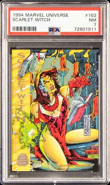 1994 Marvel Universe Scarlet Witch #162 card image