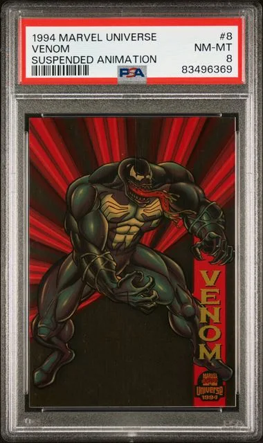 1994 Marvel Universe Suspended Animation Venom #8 card image