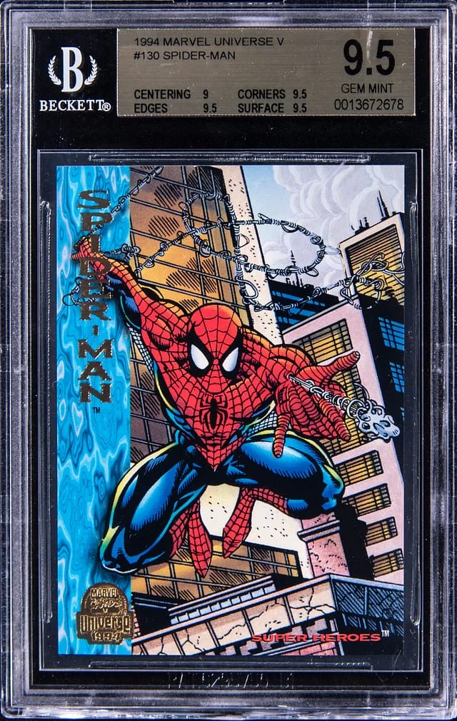 1994 Marvel Universe V Spider-Man #130 card image
