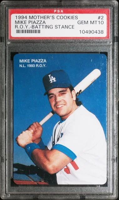 1994 Mother's Cookies Of The Year Mike Piazza, Batting Stance #2 card image