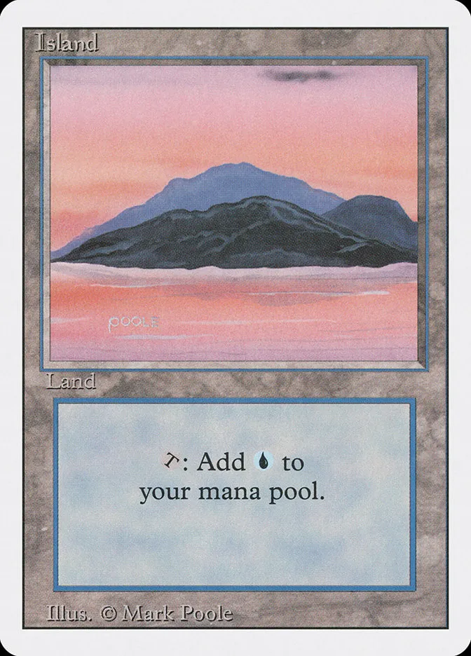1994 Revised Edition Island common #297 common card image