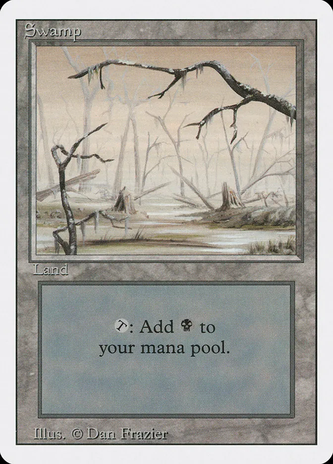 1994 Revised Edition Swamp common #299 common card image