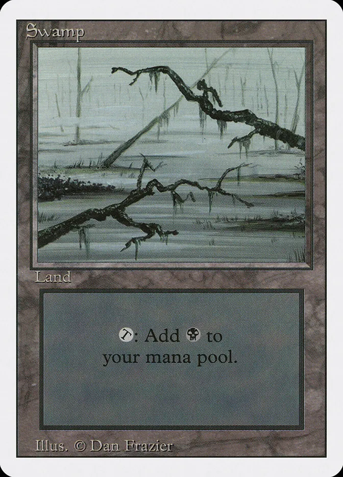 1994 Revised Edition Swamp common #300 common card image