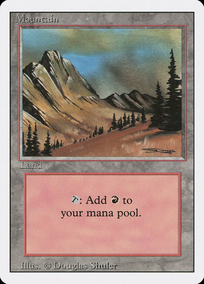 1994 Revised Edition Mountain common #303 common card image