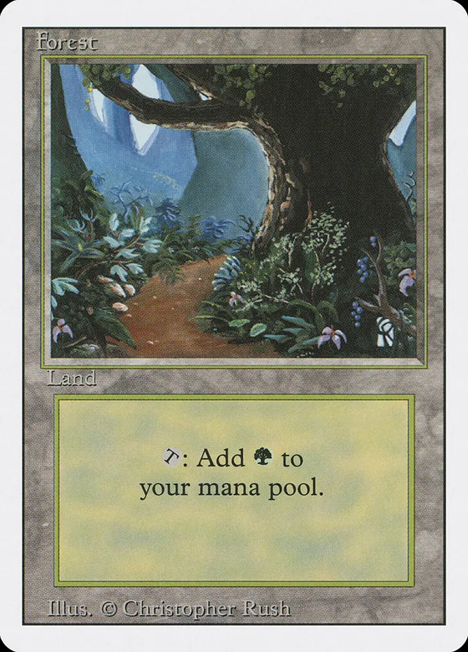 1994 Revised Edition Forest common #305 common card image