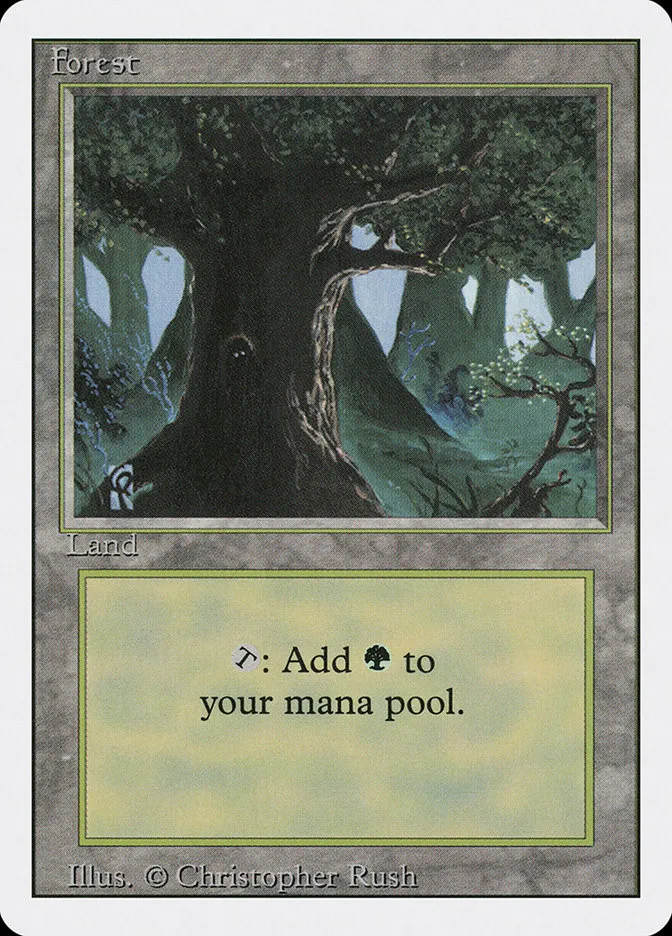 1994 Revised Edition Forest common #306 common card image
