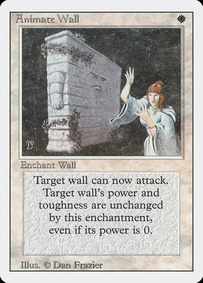1994 Revised Edition Animate Wall rare #1 rare card image