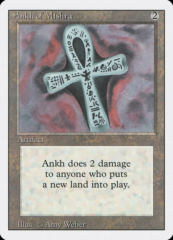 1994 Revised Edition Ankh of Mishra rare #233 rare card image