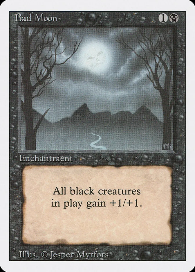 1994 Revised Edition Bad Moon rare #94 rare card image