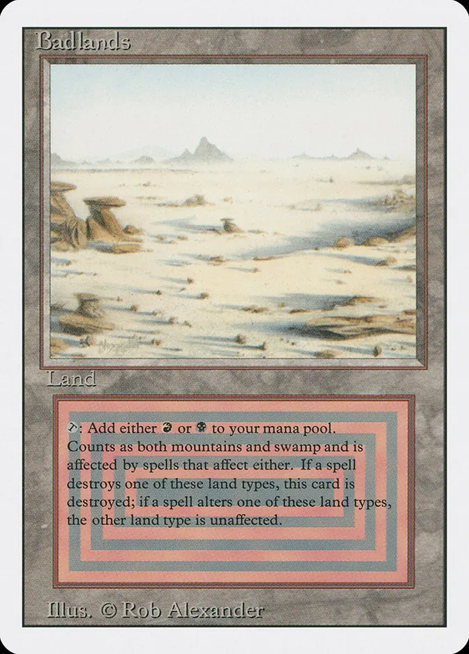 1994 Revised Edition Badlands rare #282 rare card image