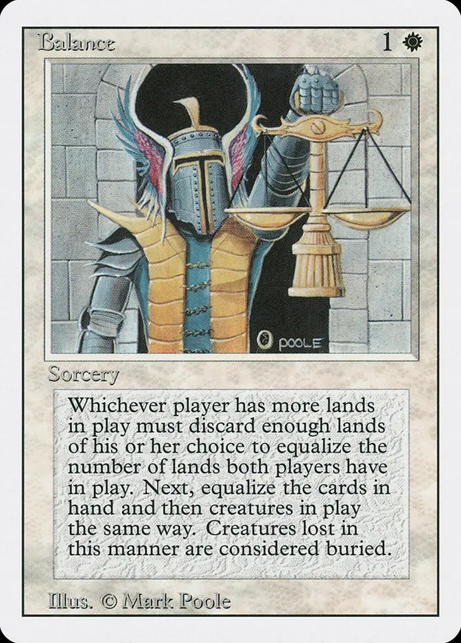 1994 Revised Edition Balance rare #3 rare card image