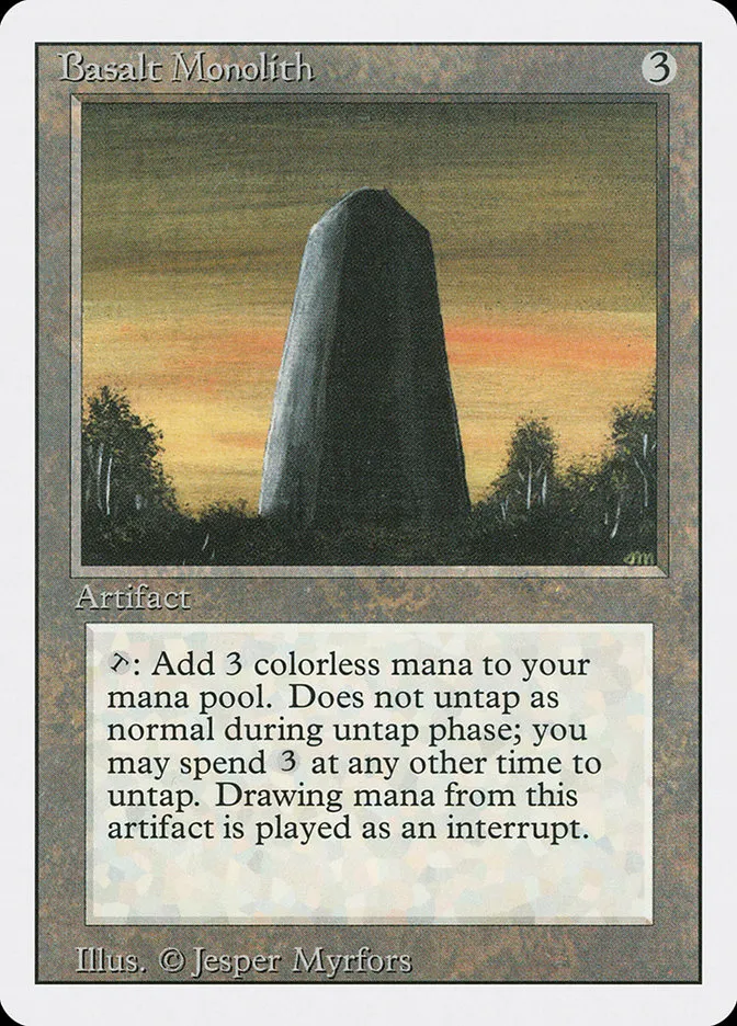 1994 Revised Edition Basalt Monolith uncommon #235 uncommon card image