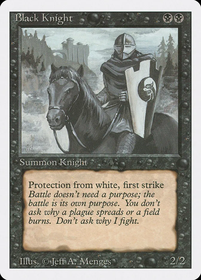 1994 Revised Edition Black Knight uncommon #95 uncommon card image