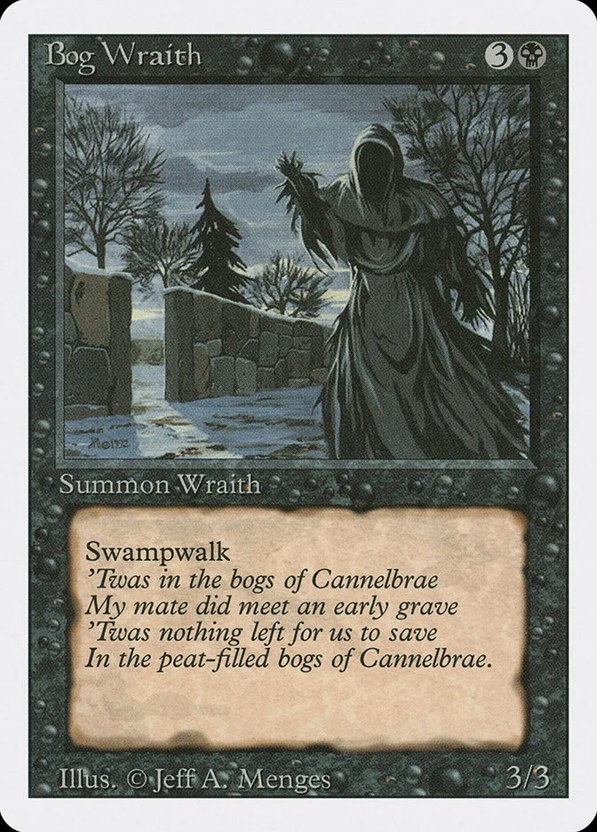 1994 Revised Edition Bog Wraith uncommon #96 uncommon card image