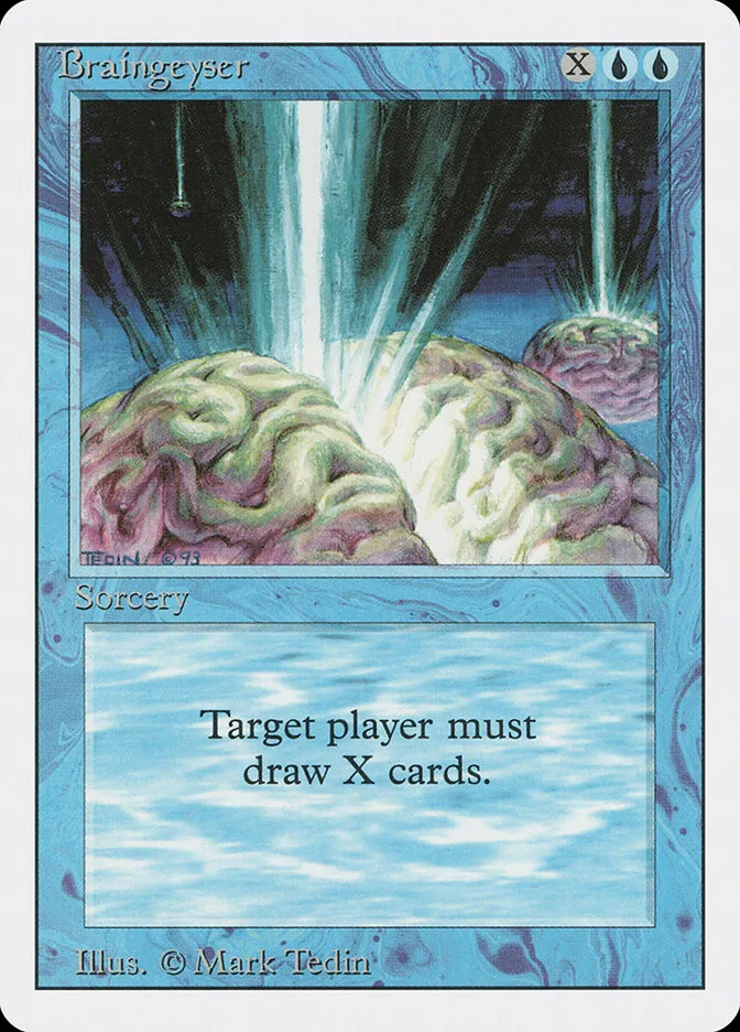 1994 Revised Edition Braingeyser rare #50 rare card image