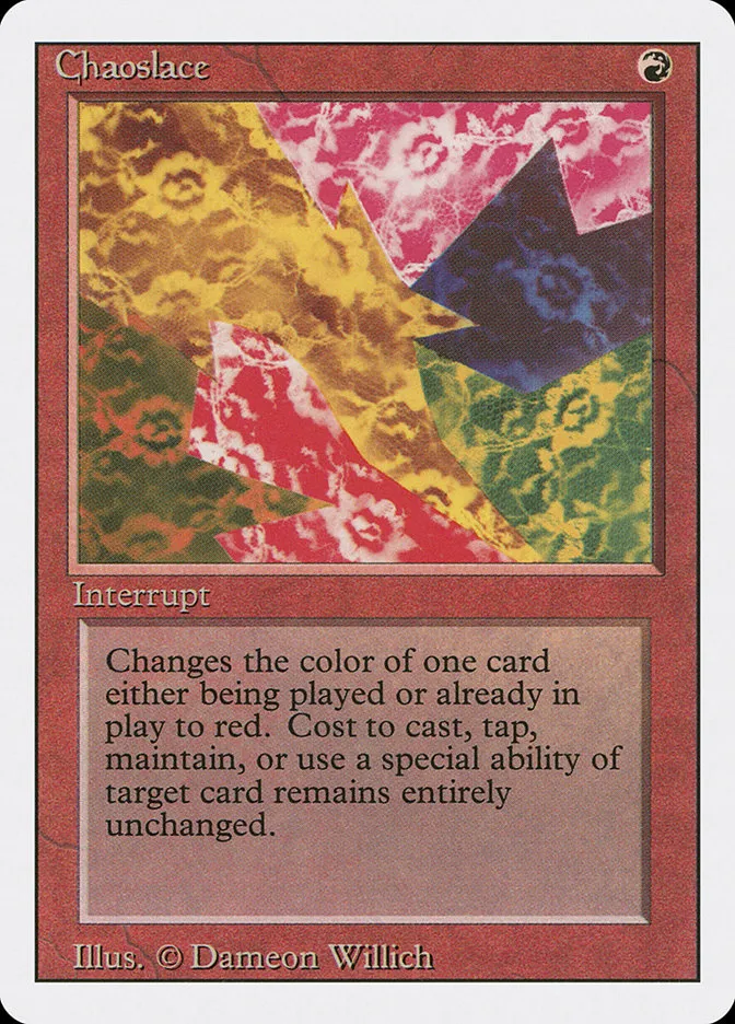 1994 Revised Edition Chaoslace rare #141 rare card image