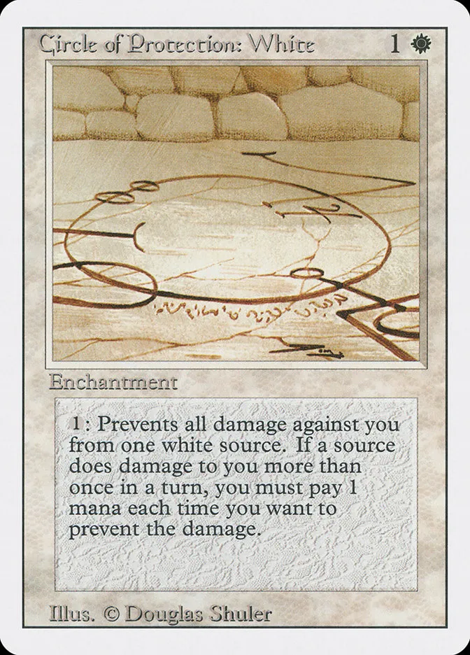 1994 Revised Edition Circle of Protection: White common #13 common card image