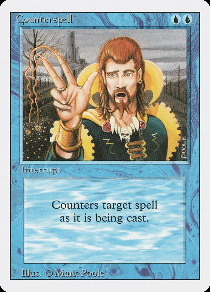1994 Revised Edition Counterspell uncommon #54 uncommon card image
