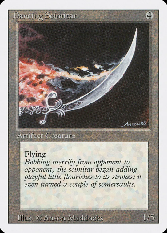 1994 Revised Edition Dancing Scimitar rare #243 rare card image