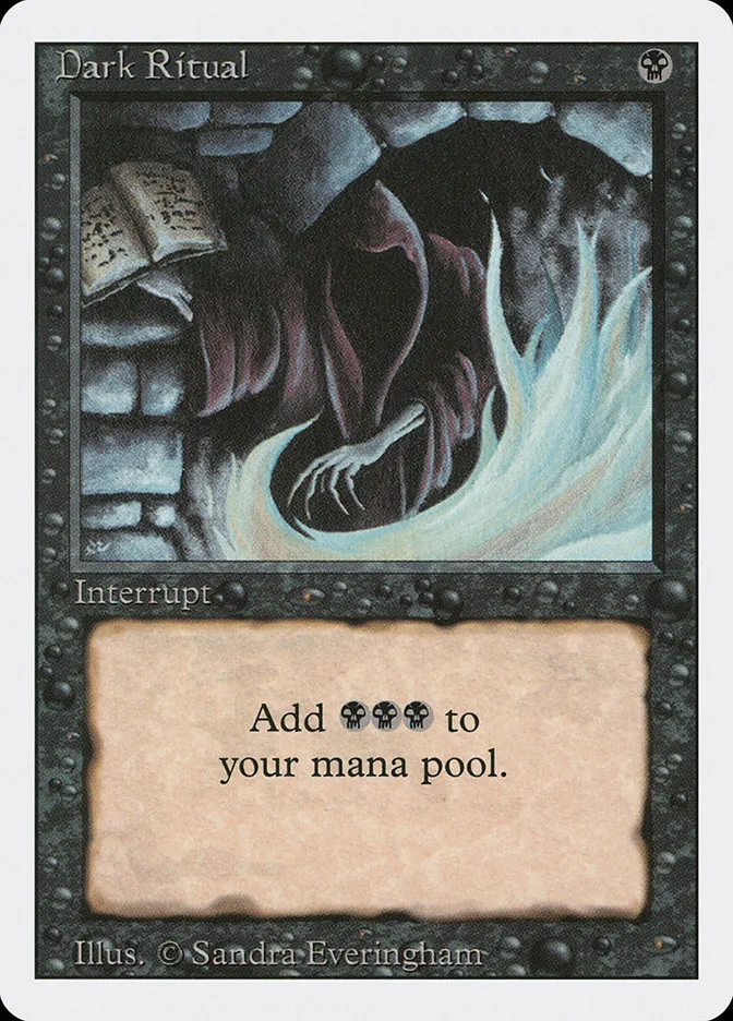 1994 Revised Edition Dark Ritual common #99 common card image