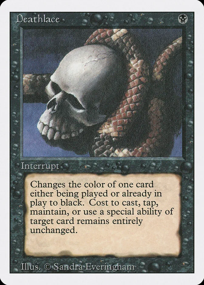1994 Revised Edition Deathlace rare #102 rare card image