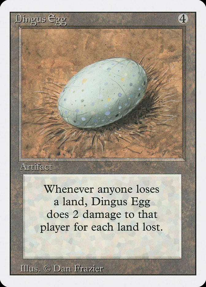 1994 Revised Edition Dingus Egg rare #244 rare card image