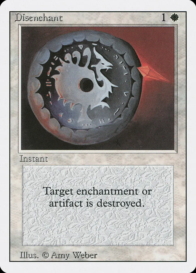 1994 Revised Edition Disenchant common #17 common card image
