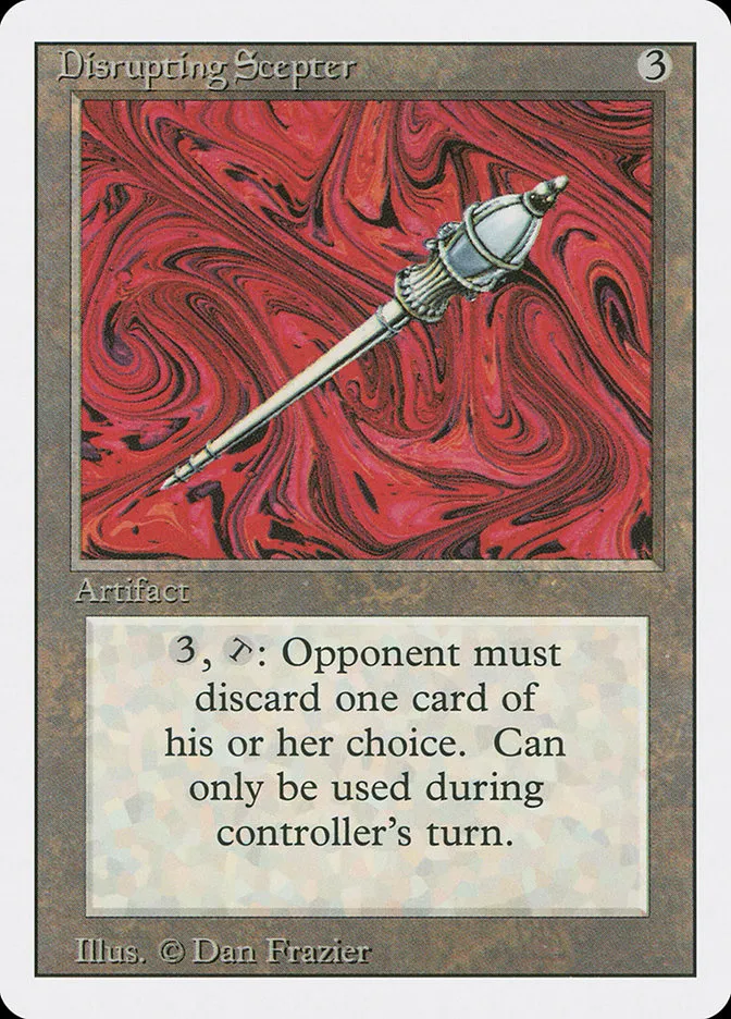 1994 Revised Edition Disrupting Scepter rare #245 rare card image
