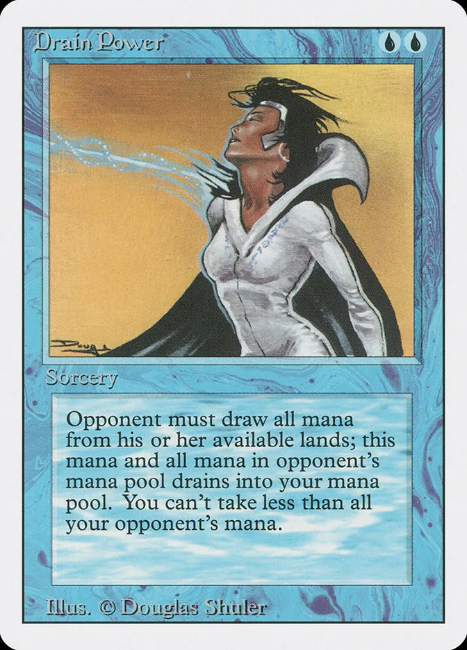 1994 Revised Edition Drain Power rare #56 rare card image