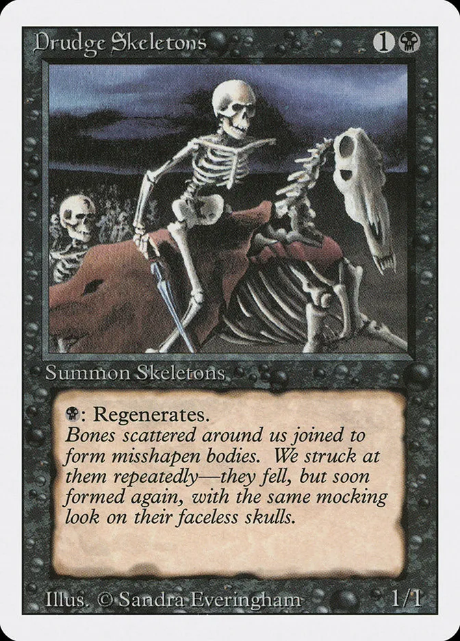 1994 Revised Edition Drudge Skeletons common #107 common card image