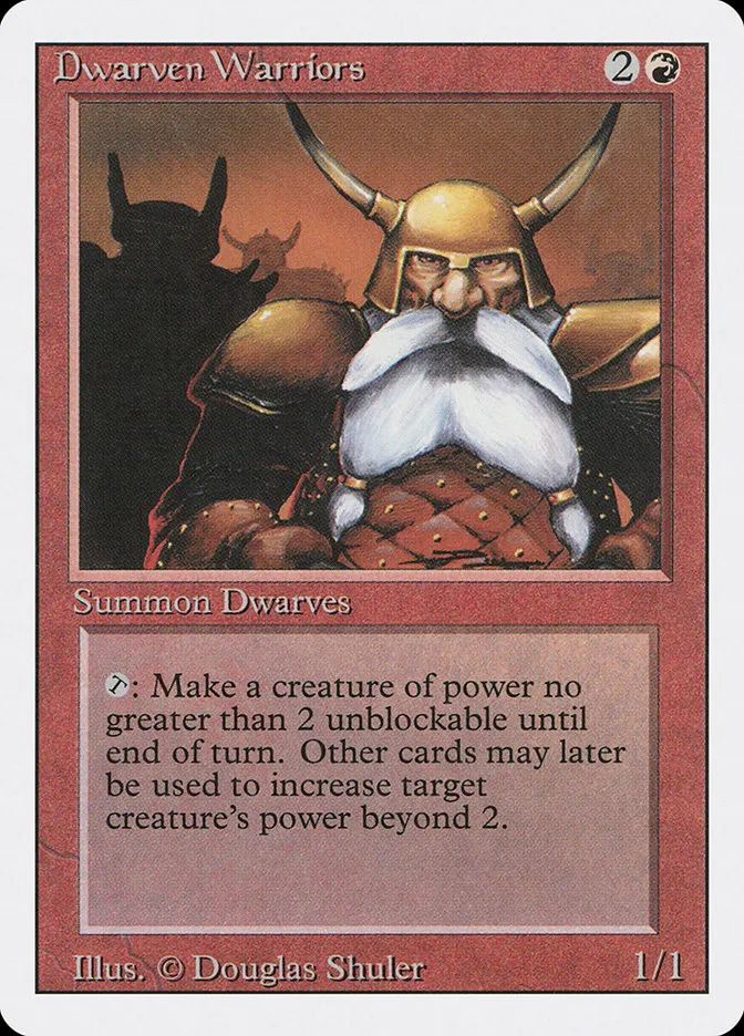 1994 Revised Edition Dwarven Warriors common #144 common card image