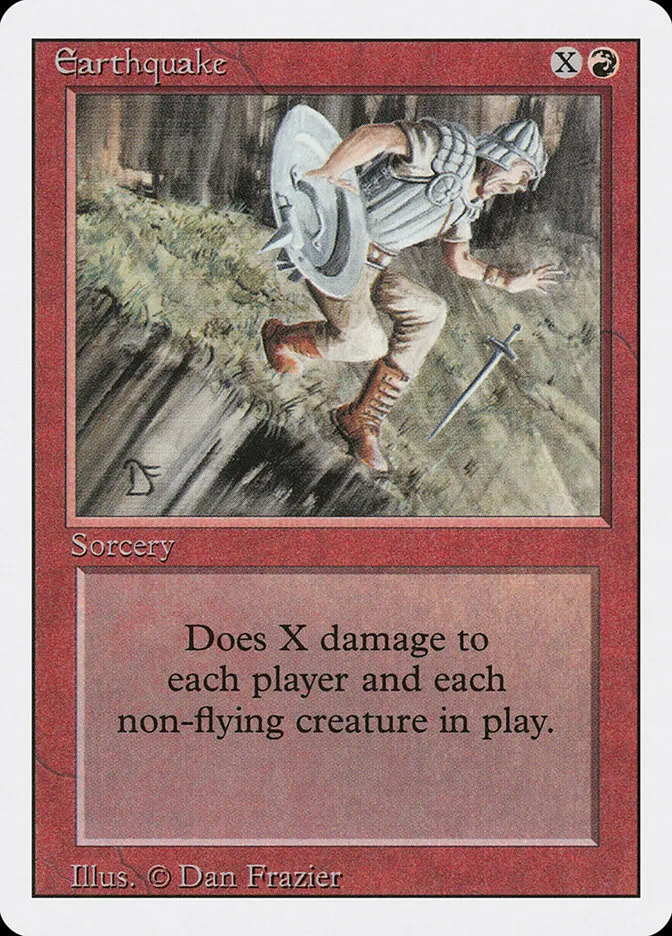 1994 Revised Edition Earthquake rare #148 rare card image